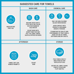 English Elm 100% Cotton Quick Dry 12-Piece Bath Towel Set - Zero Twist Duet, Soft Absorbent Bath/Hand/Washcloths B035P294208