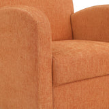 OSP Home Furnishings Aiden Chair & Ottoman Herringbone  Orange