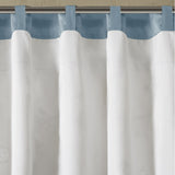 Madison Park Serene Transitional Embroidered Window Valance MP41-3505 Blue