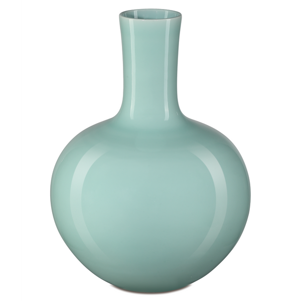 Celadon Green Porcelain Vase - Handcrafted Decorative Accent with Lush Smooth Finish for Home Decor