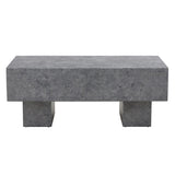 English Elm Modern Simple Gray Texture Mdf Coffee Table - 43.3"X21.6"X17.2" Practical Model.Making It An Ideal Addition To Any Living Room Or Apartment.