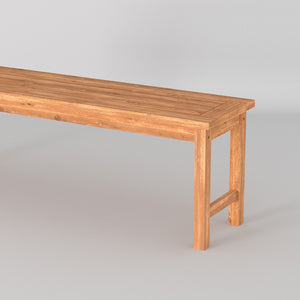 English Elm Walker Edison - Modern Acacia Slat-Top Patio Bench in Brown — Durable Hardwood, Weather-Resistant, Ready-to-Assemble Comfort B185P169280