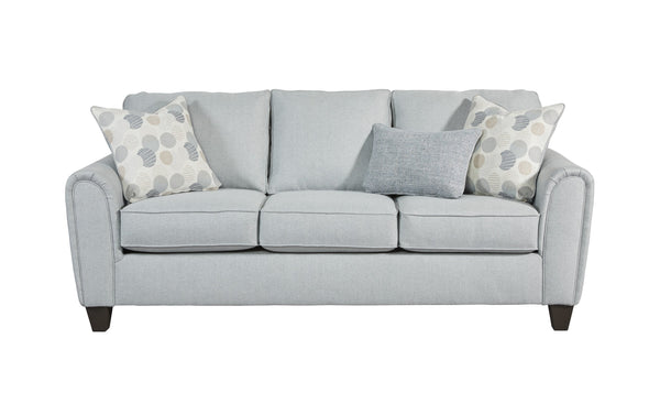 Fusion Jonah Foam Queen Sleep Sofa In Blue Grey – Stylish, Comfortable, And Versatile For Any Living Space Blue Grey S ,100% Polyester 49-04-kp Jonah Foam Queen Sleep Sofa