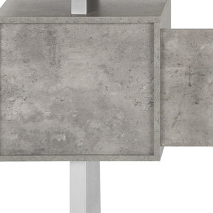 Homeroots 60" White And Gray Computer Desk With Three Drawers   490005