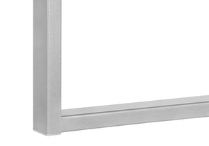 HomeRoots 60" Modern White and Gray Computer Desk with 3 Drawers, Reversible Design & Durable Construction 490005