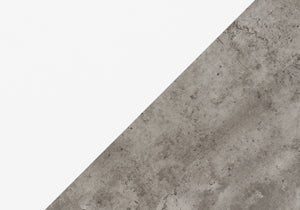 Homeroots 60" White And Gray Computer Desk With Three Drawers   490005