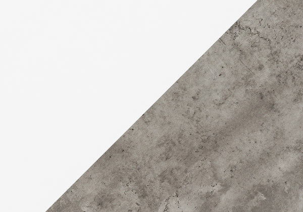 Homeroots 60" White And Gray Computer Desk With Three Drawers   490005