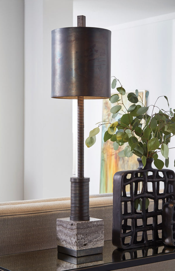 Wildwood Chelsea Vintage-Inspired Bronze Console Table With Antique Mirrored Top, Slim 60" Width, Durable Iron Frame 490043