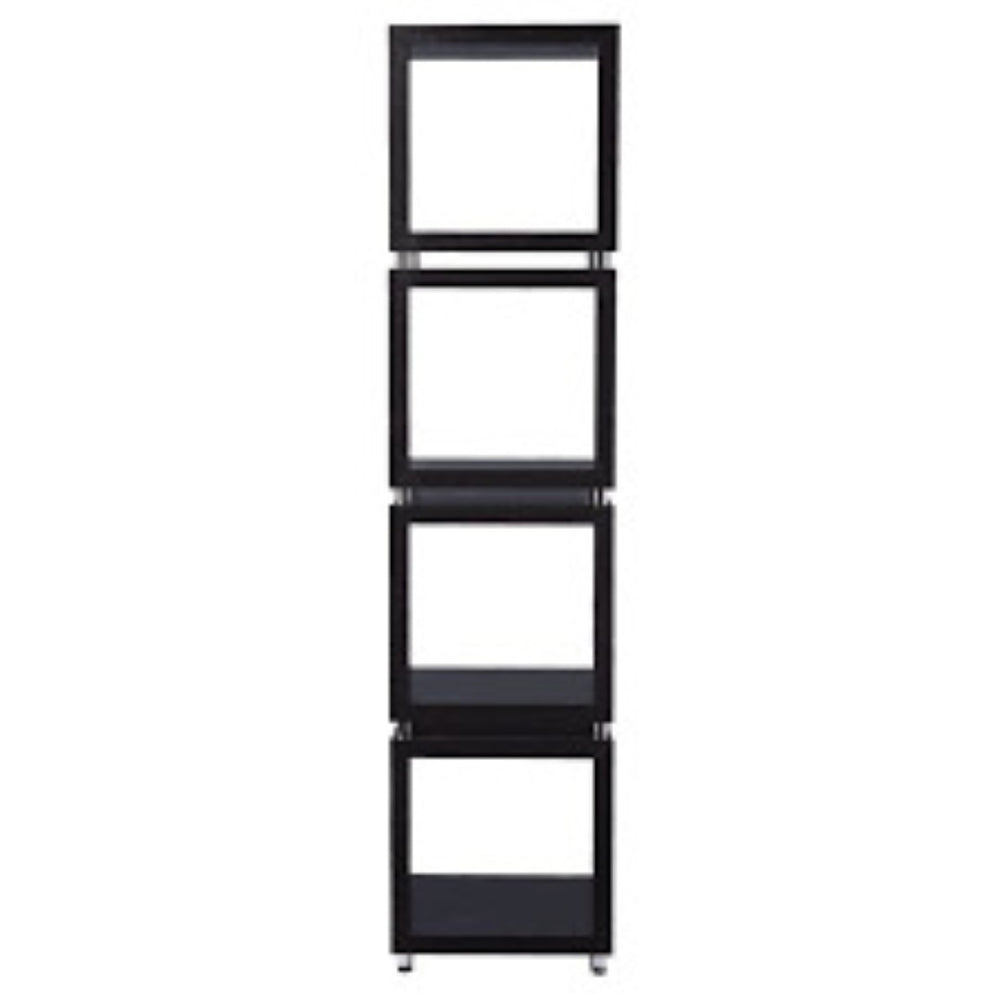 HomeRoots 79" Brown Etagere Bookcase – Modern Four-Tier Shelving Unit for Stylish Storage & Display Solutions 490161