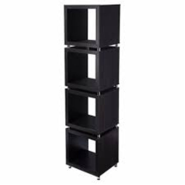 HomeRoots 79" Brown Etagere Bookcase – Modern Four-Tier Shelving Unit for Stylish Storage & Display Solutions 490161