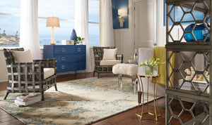 Wildwood Crawford Plush Faux Fur Bench With Acrylic Legs — Chic White Entryway Seat, Footrest & Vanity Stool (32") 490174