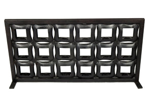 Homeroots 23" Black Iron Geometric Floor Tealight Candle Holder   490204