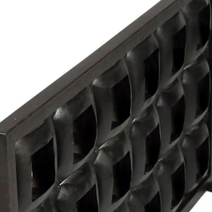 Homeroots 23" Black Iron Geometric Floor Tealight Candle Holder   490204