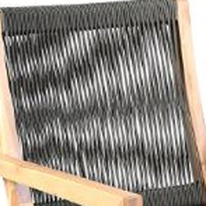 Homeroots Set Of Two 23" Charcoal And Natural Wood Solid Wood Outdoor Arm Chair  Eucalyptus Solid Wood,Rope 490233