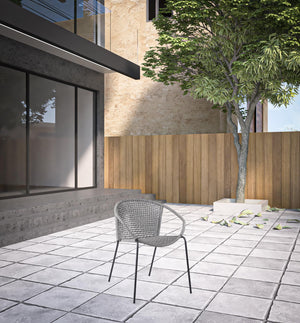 Homeroots Set Of Two 25" Gray Metal Outdoor Dining Chair  Steel,Rope 490259