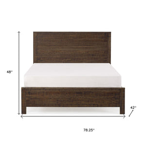 HomeRoots Espresso Solid Pine Twin Bed Frame – Stylish, Sturdy Foundation for Everyday Comfort and Support Espresso 490286