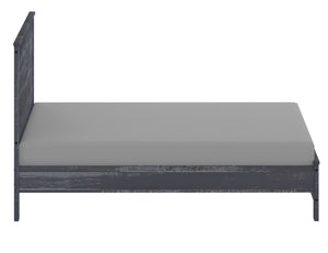 Homeroots Gray Solid Wood Twin Bed Frame Grey Solid Wood 490288