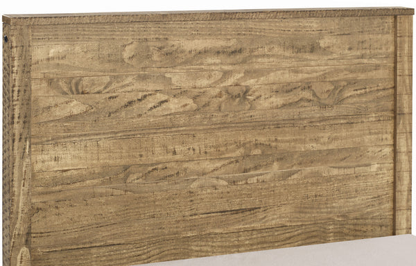 Homeroots Walnut Brown Solid Wood Twin Bed Frame Walnut Solid Wood 490289