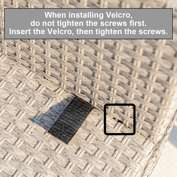 English Elm 8-Piece Patio Furniture Set Modular All-Weather Wicker Sectional Sofa with Water-Resistant Cushions and Glass Table khaki W2775S00010