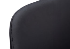 HomeRoots Set of Two Stylish Black Faux Leather Dining Arm Chairs – Comfortable, Versatile Seating for Any Space 490321