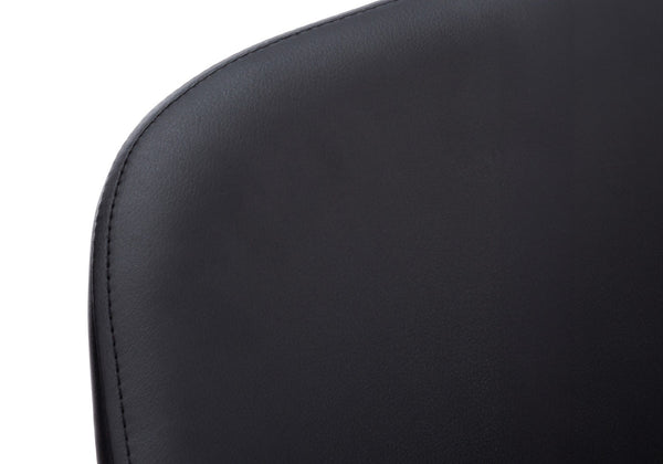 HomeRoots Set of Two Stylish Black Faux Leather Dining Arm Chairs – Comfortable, Versatile Seating for Any Space 490321