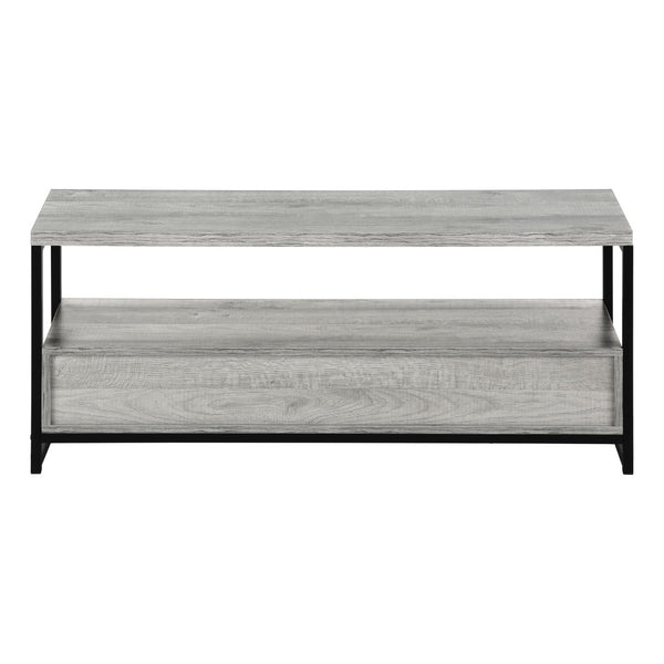 HomeRoots 47" Stylish Gray TV Stand - Modern Media Console with Enclosed Storage, Fits TVs Up to 43" 490361