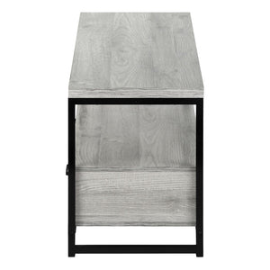 HomeRoots 47" Stylish Gray TV Stand - Modern Media Console with Enclosed Storage, Fits TVs Up to 43" 490361