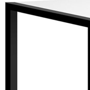 HomeRoots 49" White Cabinet TV Stand - Modern Enclosed Storage with Open Shelves for Media, Remotes & Decor 490370