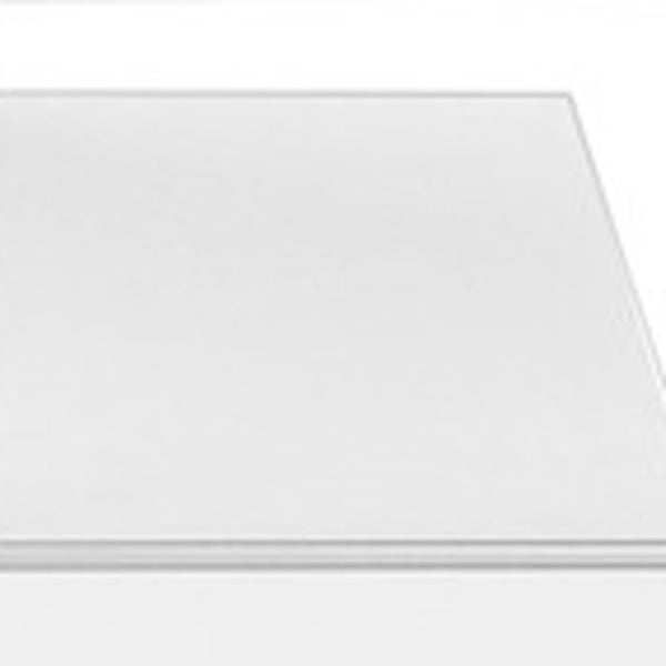 HomeRoots 63" White Cabinet Enclosed Storage TV Stand – Modern Design with Concealed Storage for Organizing Media 490385