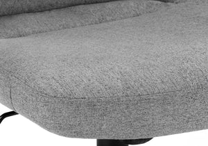 HomeRoots Gray Rolling Drafting Chair - Stylish Comfort with Durable Construction for Home & Office Use 490403
