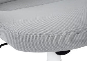 HomeRoots Gray Rolling Drafting Chair - Modern Comfort with Gray Upholstery, Smooth Mobility & Stylish Design! 490405