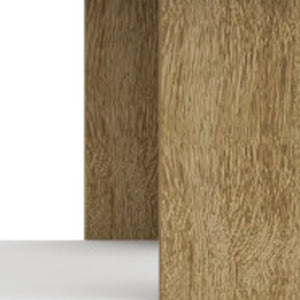 Homeroots 35" White And Natural Coffee Table With Shelf   490414