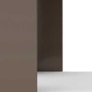 Homeroots 35" White And Light Gray Coffee Table With Shelf   490416