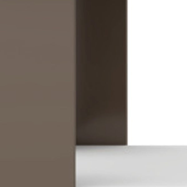 Homeroots 35" White And Light Gray Coffee Table With Shelf   490416