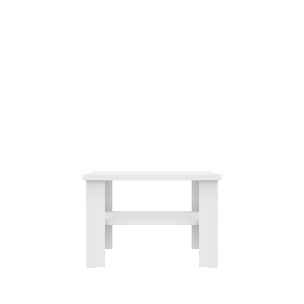 Homeroots 36" White End Table   490418