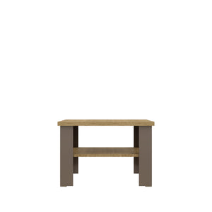 Homeroots 36" Brown And Natural End Table   490419