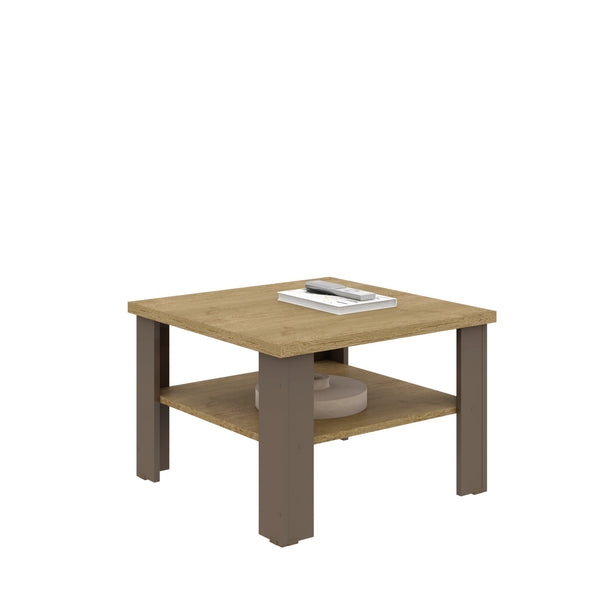 Homeroots 36" Brown And Natural End Table   490419