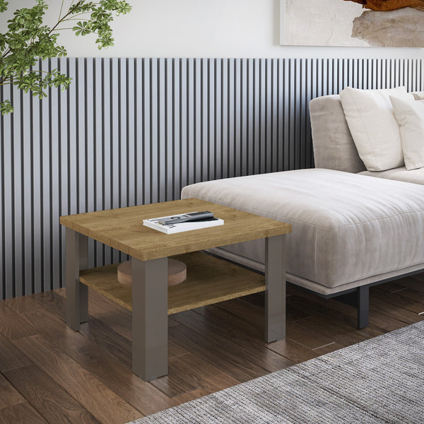 Homeroots 36" Brown And Natural End Table   490419