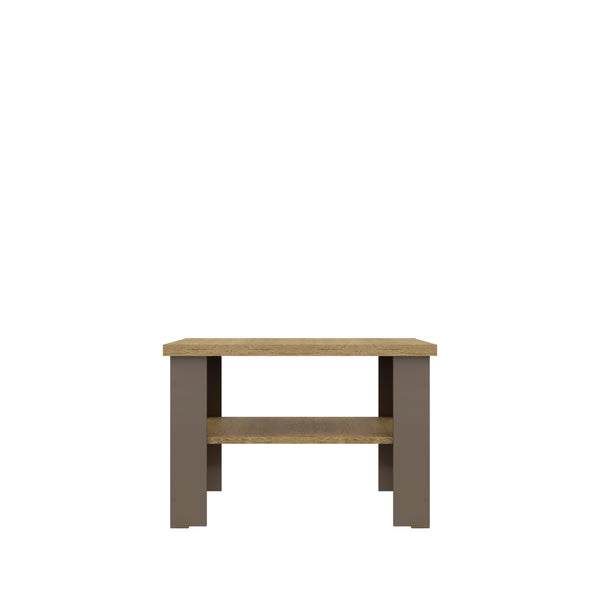 Homeroots 36" Brown And Natural End Table   490419