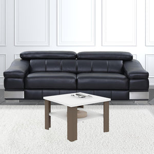 Homeroots 36" Brown And White End Table   490420