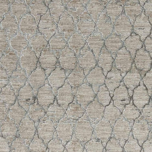 HomeRoots 5' Beige Moroccan Area Rug - Stain Resistant, Durable Design for Living Rooms and Bedrooms 5' X 8' 490425