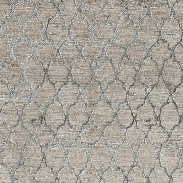 HomeRoots 5' Beige Moroccan Area Rug - Stain Resistant, Durable Design for Living Rooms and Bedrooms 5' X 8' 490425