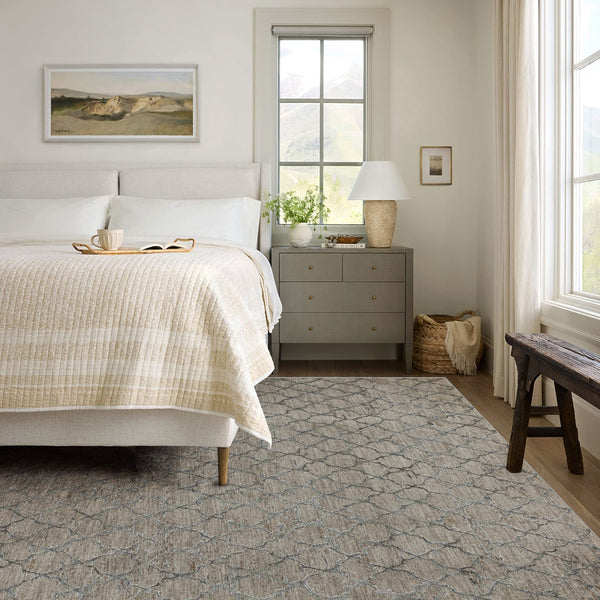 Homeroots 5' X 8' Beige Moroccan Stain Resistant Area Rug  Other Material 490425