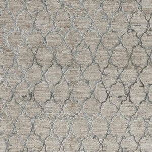 HomeRoots 5' Beige Moroccan Area Rug - Stain Resistant, Durable Design for Living Rooms and Bedrooms 8' X 10' 490426