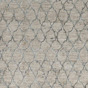 HomeRoots 5' Beige Moroccan Area Rug - Stain Resistant, Durable Design for Living Rooms and Bedrooms 9' X 12' 490427