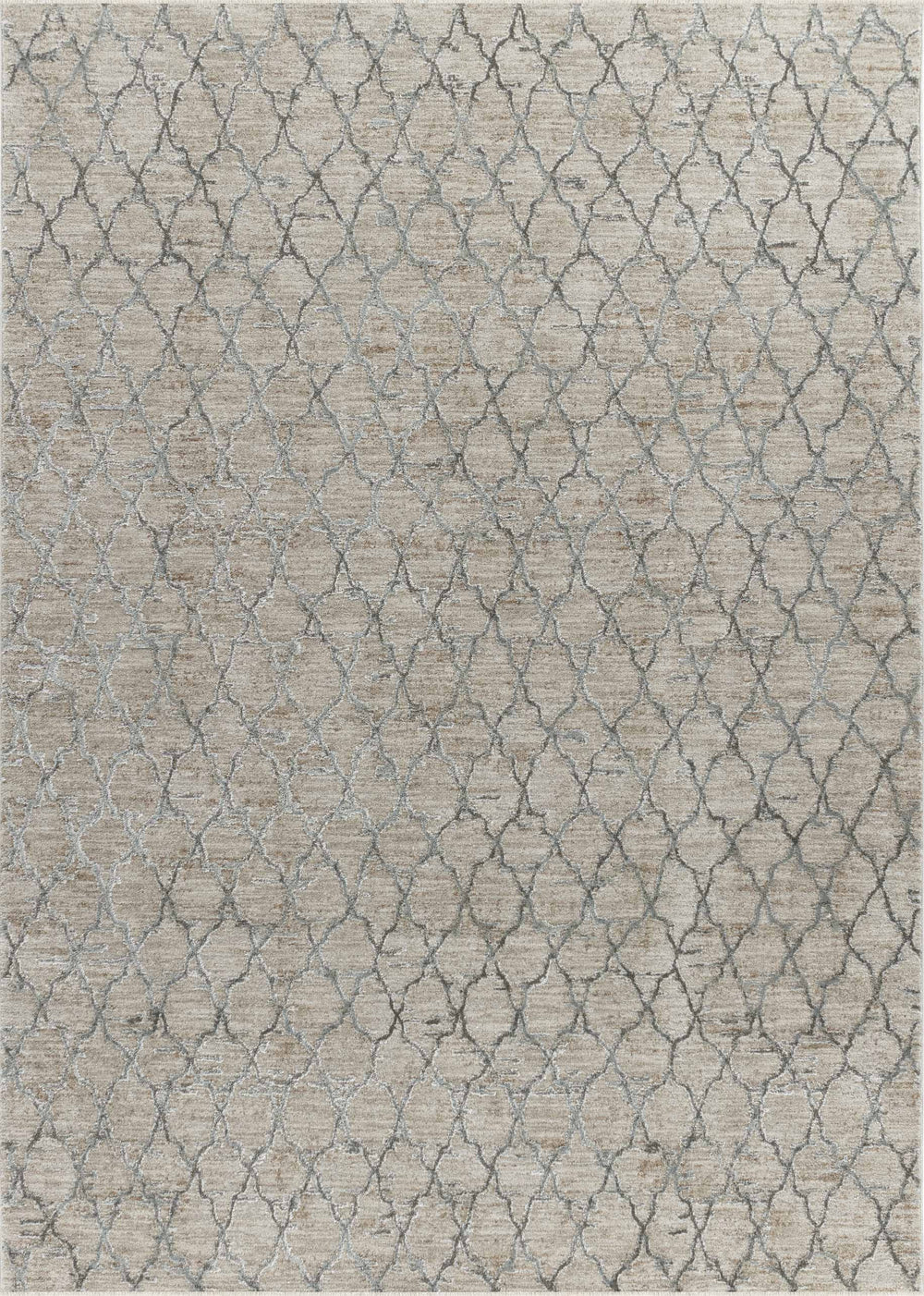 Homeroots 9' X 12' Beige Moroccan Stain Resistant Area Rug  Other Material 490427