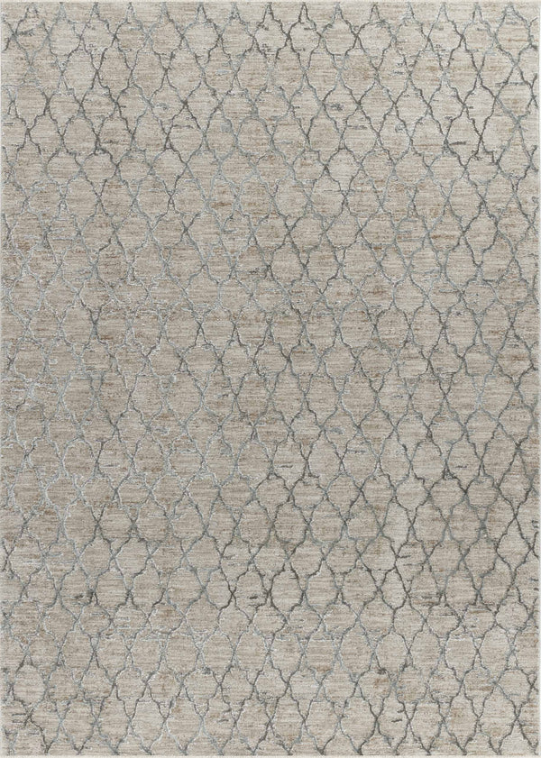 Homeroots 9' X 12' Beige Moroccan Stain Resistant Area Rug  Other Material 490427