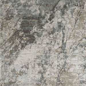 HomeRoots 5' Beige Abstract Power Loom Area Rug - Stylish, Durable, Stain-Resistant Décor for Any Room 5' X 7' 490428