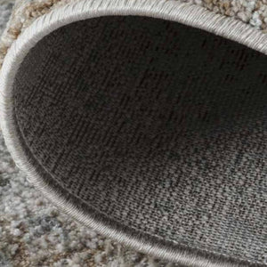 HomeRoots 5' Beige Abstract Power Loom Area Rug - Stylish, Durable, Stain-Resistant Décor for Any Room 8' X 10' 490429
