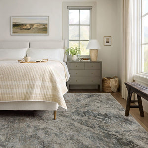 HomeRoots 9' X 12' Beige Abstract Power Loom Area Rug - Modern, Durable, Stain-Resistant for Any Room Style 490430